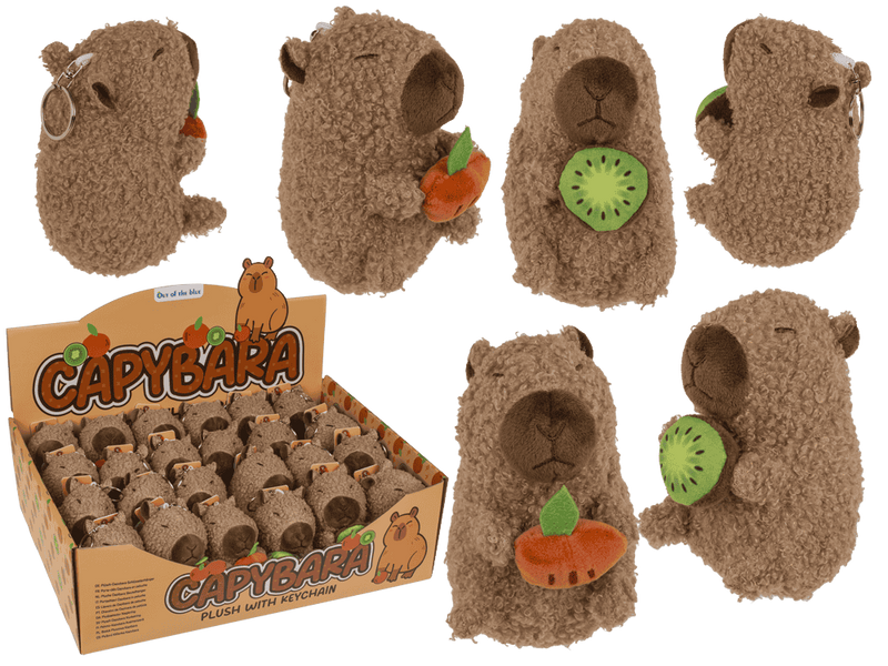 Afbeelding laden in galerijviewer, Sleutelhanger capybara. 10 cm. 2 a 24 st

