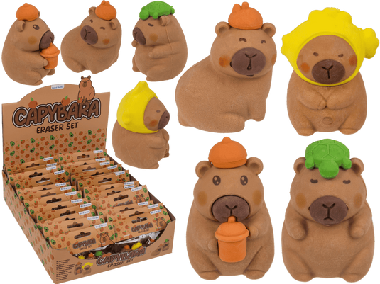 Dsp gummen capybara. 4 ass. 24 stuks in