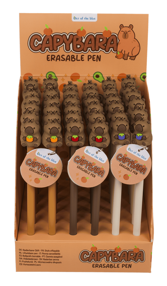 Dsp uitwisbare pen, capybara. 3 ass. 36
