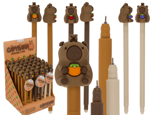 Dsp uitwisbare pen, capybara. 3 ass. 36