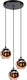 Eglo centara hanglamp - e27 - ø 42.5 cm - koperglas