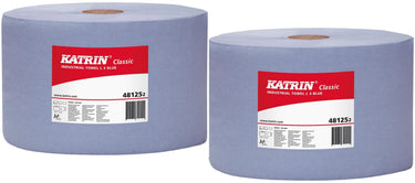Katrin putzpapier classic l3 cleaning roll blue 3-ply 500 sheet ve 2rl