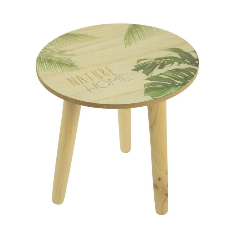 Afbeelding laden in galerijviewer, Basic noor living houten bijzettafel nature home 25 cm
