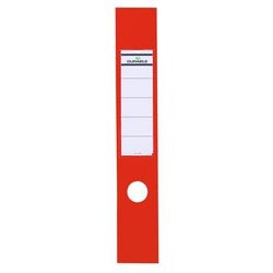 Zelfklevend ruginsteeketiket durable kunststof lang breed rood