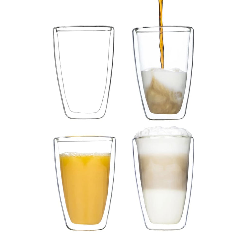 Afbeelding laden in galerijviewer, HI HI 2-delige Glazenset latte macchiato 400 ml transparant
