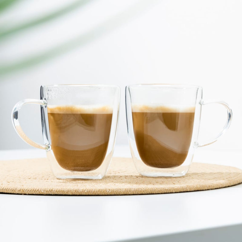 Afbeelding laden in galerijviewer, Hi cappuccinoglazenset 2-delig 270 ml transparant
