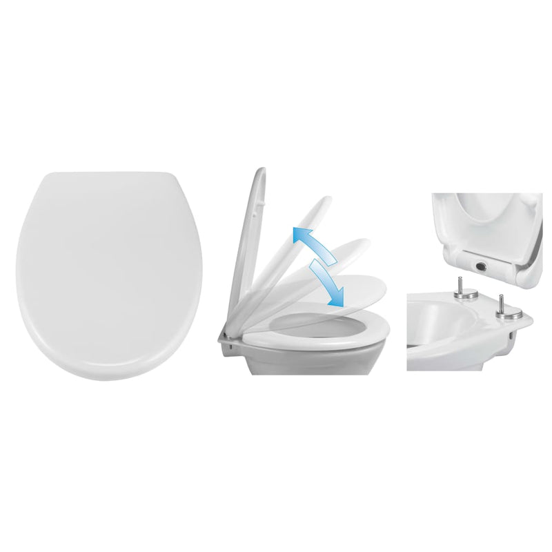 Afbeelding laden in galerijviewer, Hi toiletbril met quick release en soft-close
