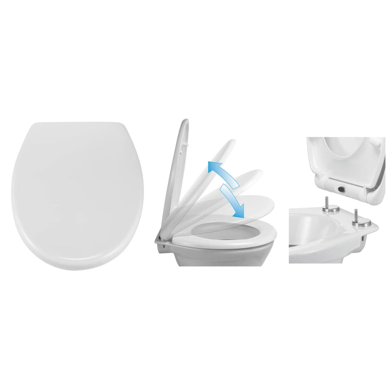 Afbeelding laden in galerijviewer, Hi toiletbril met quick release en soft-close
