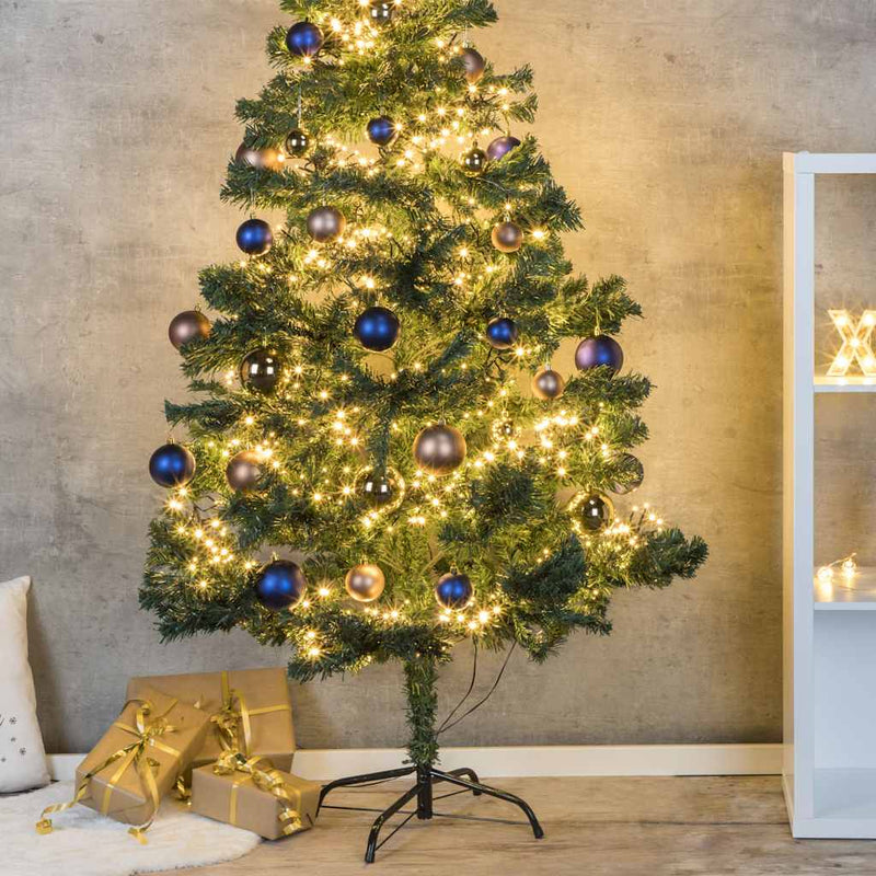 Afbeelding laden in galerijviewer, Hi kerstboom met metalen standaard 180 cm groen
