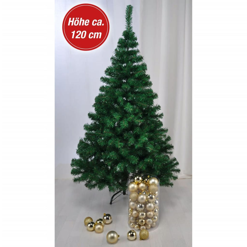 Afbeelding laden in galerijviewer, HI HI Kerstboom met metalen standaard 120 cm groen
