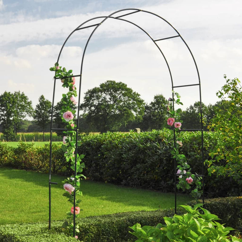 Afbeelding laden in galerijviewer, HI HI Rozenboog 140x38x240 cm staal groen
