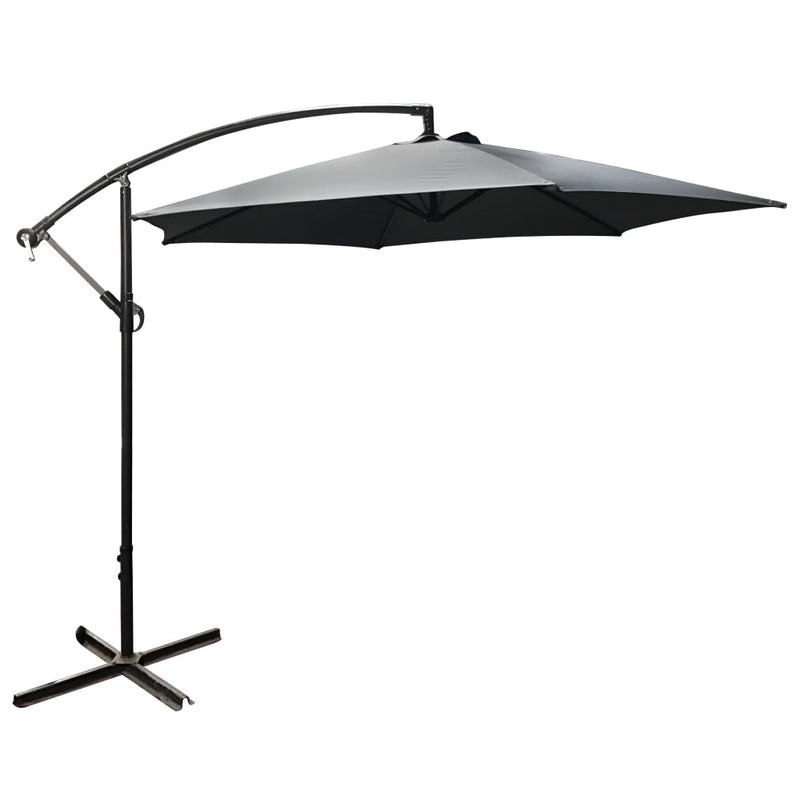 Afbeelding laden in galerijviewer, HI HI Zweefparasol 3 m antracietkleurig
