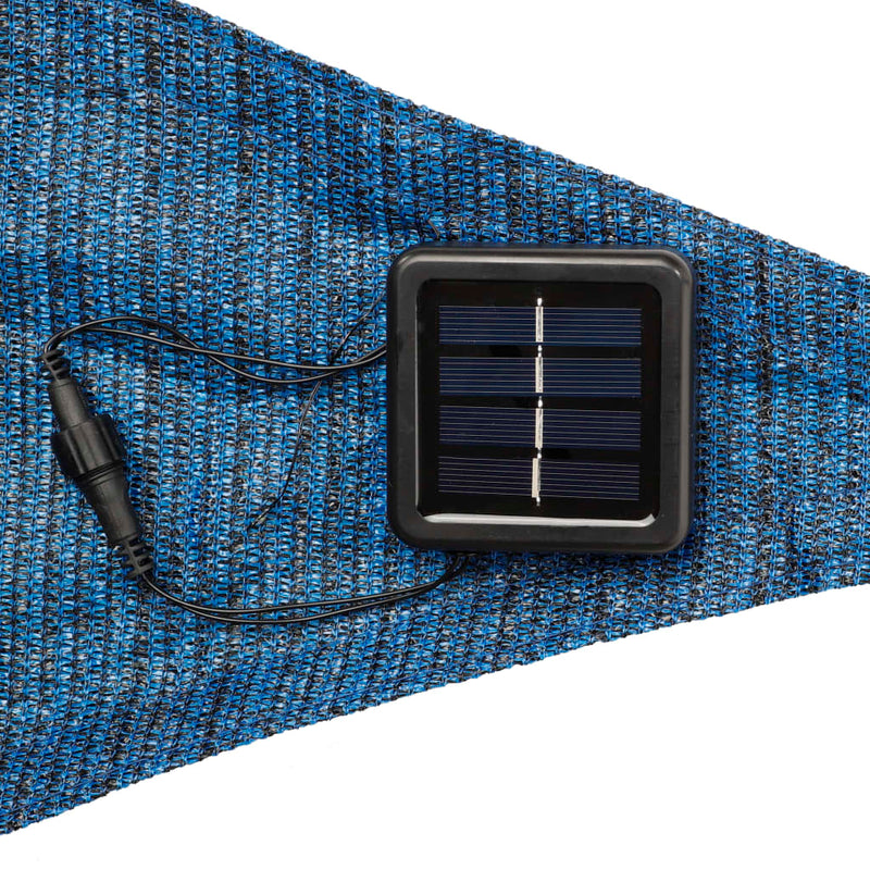 Afbeelding laden in galerijviewer, HI HI Zonnezeil met 100 LED 3x3x3 m blauw
