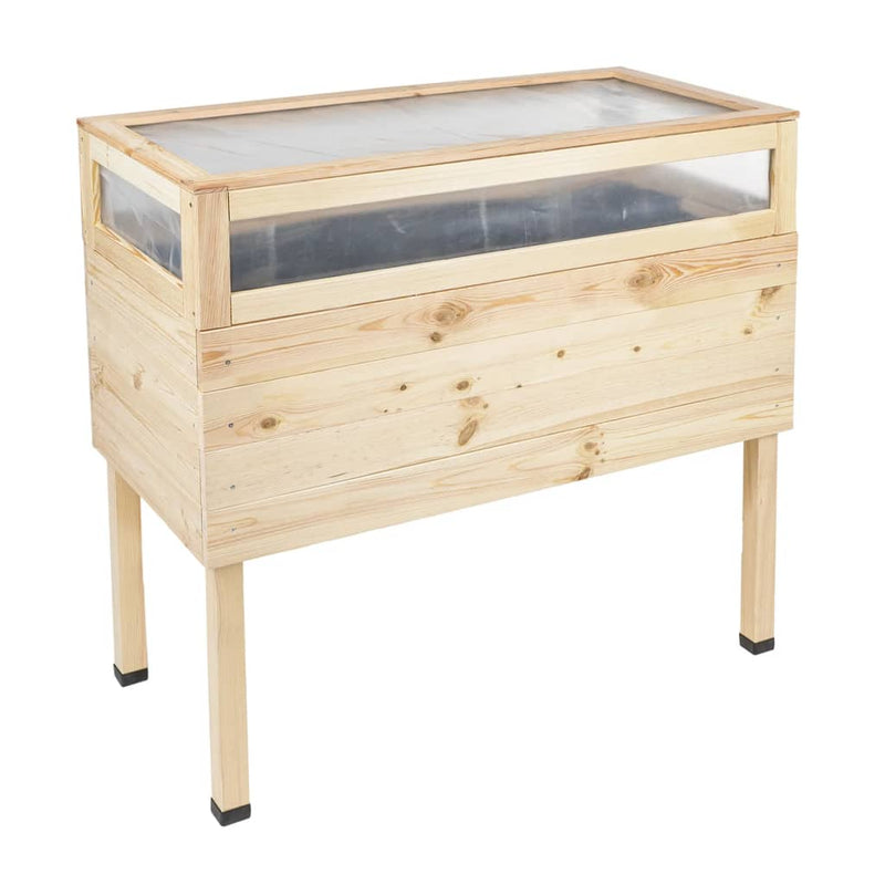 Afbeelding laden in galerijviewer, HI HI Kweekbak verhoogd met deksel 135 L hout
