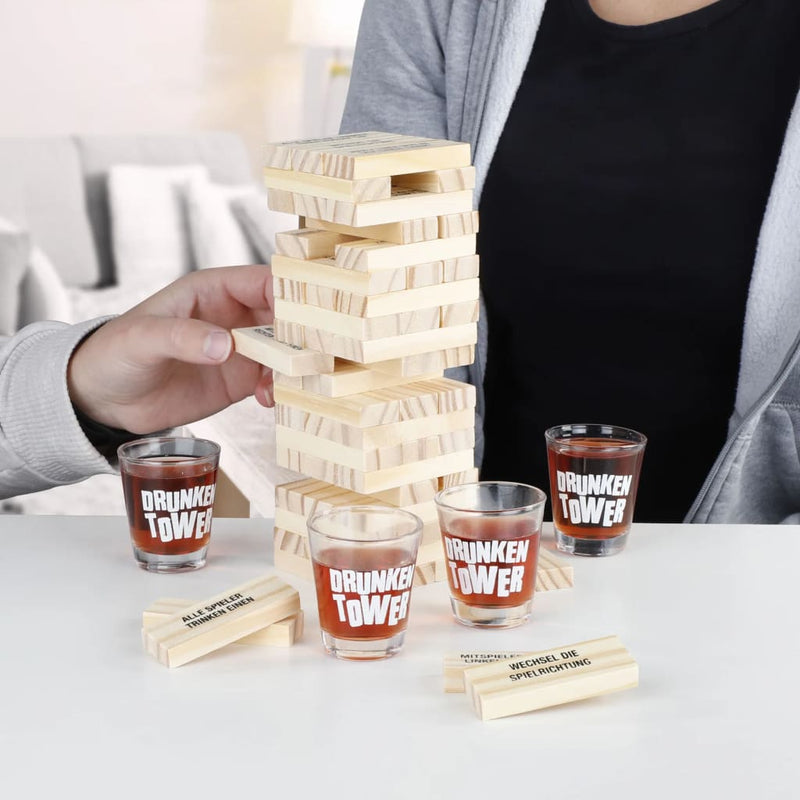 Afbeelding laden in galerijviewer, Hi drinkspel houten toren
