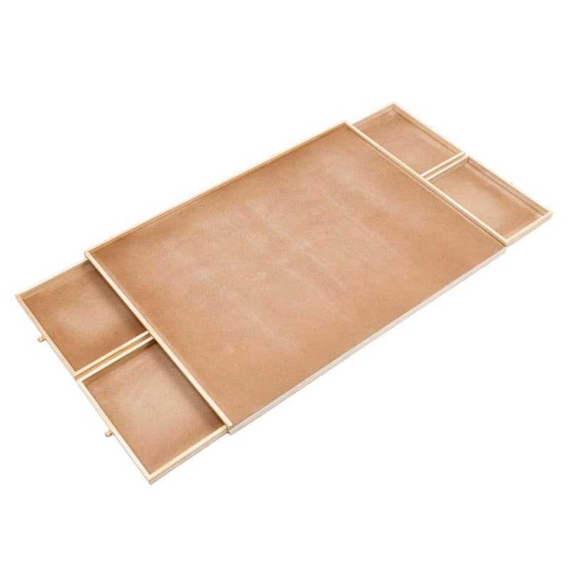 Afbeelding laden in galerijviewer, Hi puzzeltafel met 4 lades 76x57x4,5 cm hout
