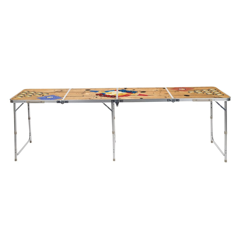Afbeelding laden in galerijviewer, Hi bierpongtafel inklapbaar 240x60x55 cm mdf en aluminium
