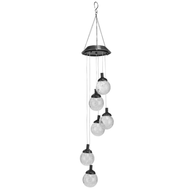 Afbeelding laden in galerijviewer, Hi hi decoratielamp solar led 6 peertjes craquelé glas
