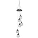 Hi hi decoratielamp solar led 6 peertjes craquelé glas