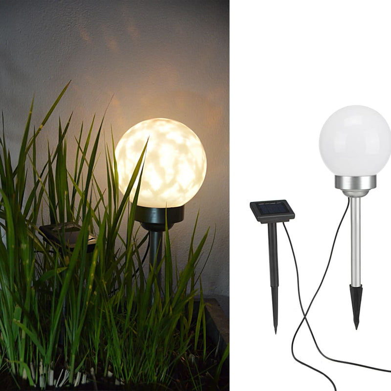 Afbeelding laden in galerijviewer, HI HI Tuinlicht LED bal roterend 15 cm
