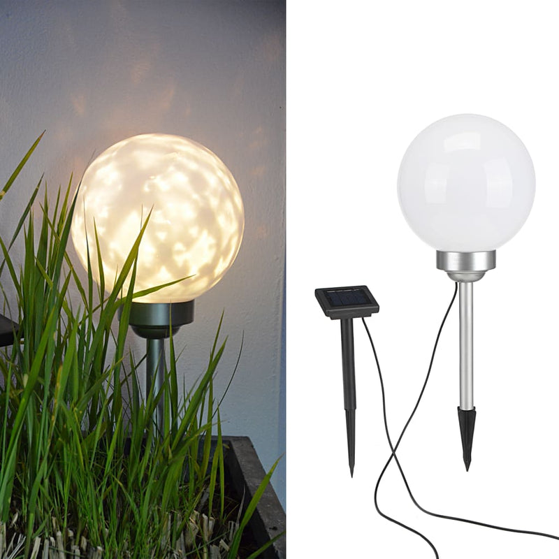 Afbeelding laden in galerijviewer, HI HI Tuinlicht LED bal roterend 20 cm
