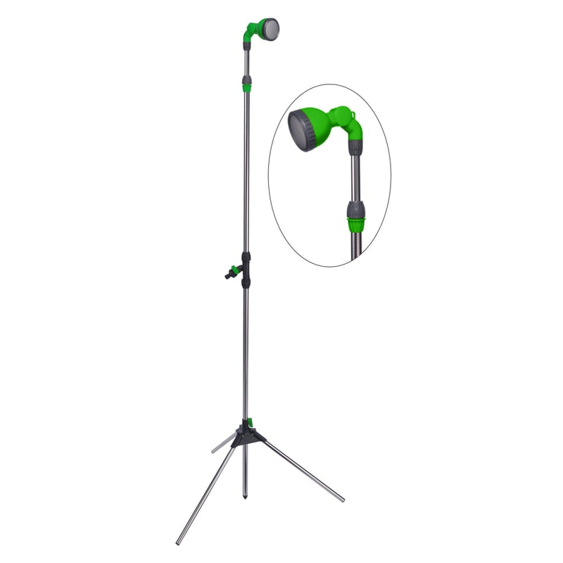 Afbeelding laden in galerijviewer, HI HI Buitendouche 215 cm groen en zilverkleurig
