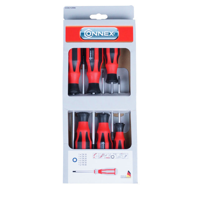 Afbeelding laden in galerijviewer, Connex cox312996 6-delige tx schroevendraaierset 2com
