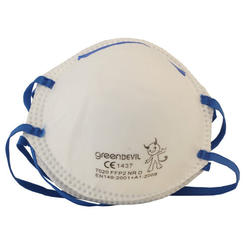 Afbeelding laden in galerijviewer, Connex ffp2 stofmaskers 2 stuks wit blauw
