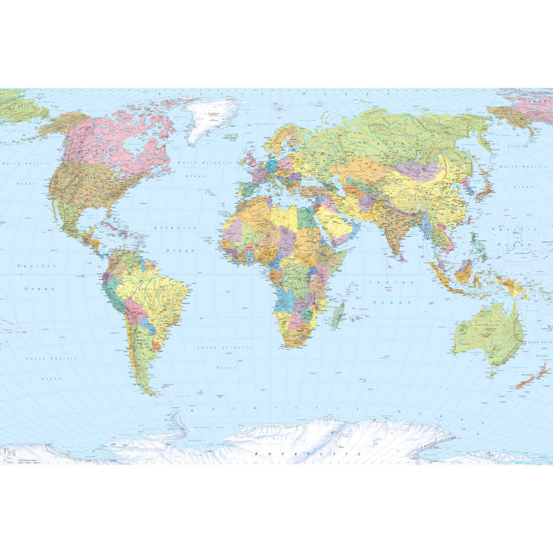 Afbeelding laden in galerijviewer, Komar Komar Fotobehang World Map XXL 368x248 cm XXL4-038
