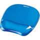 Muismat met polssteun fellowes crystals gel blauw