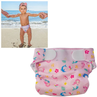 Freds swim academy wasbare zwemluier zeemeermin maat 2 9-16 kg roze