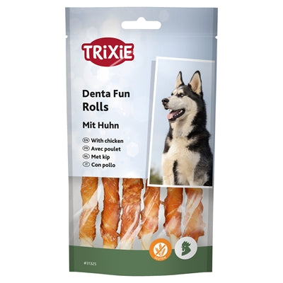 Afbeelding laden in galerijviewer, Trixie denta fun chicken chewing rolls
