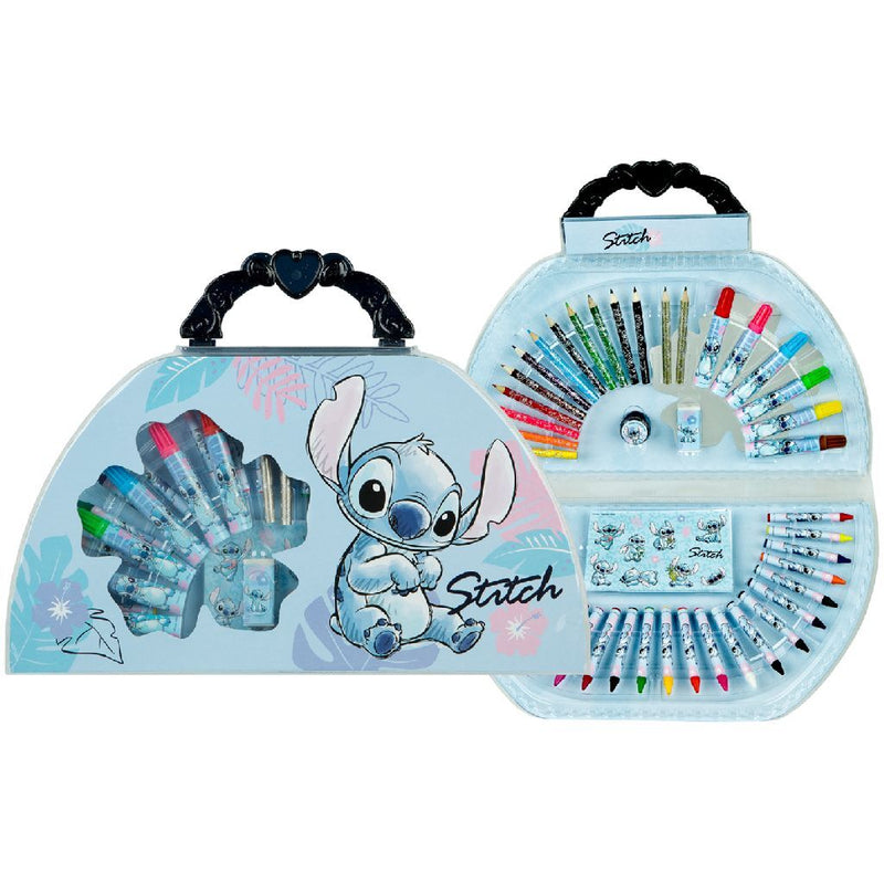 Afbeelding laden in galerijviewer, Lilo stitch van der meulen kleurkoffer stitch 51-delig creatieve set kinderen.
