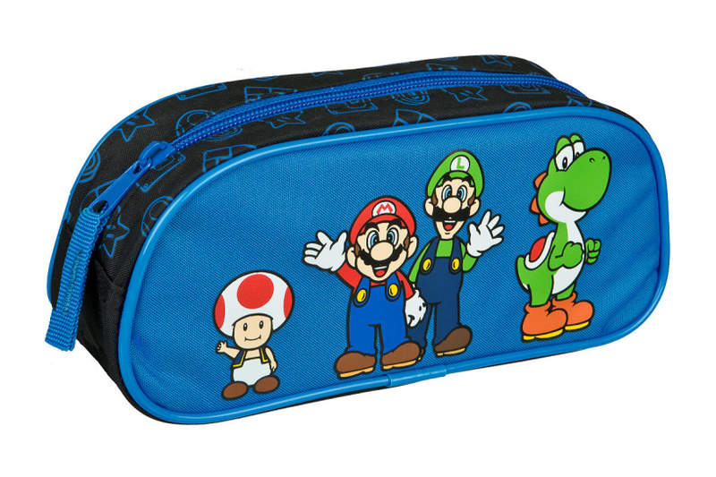 Afbeelding laden in galerijviewer, Undercover etui super mario blauw met rits
