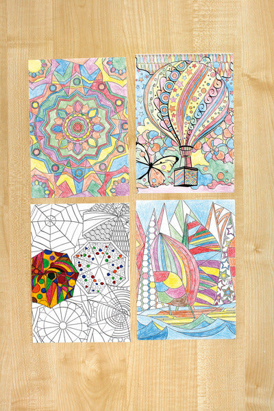 Afbeelding laden in galerijviewer, Info notes in-8722-08 creative kleurvel a5 colour relax voor volwassenen
