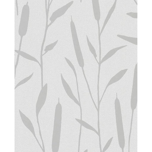 Noordwand behang topchic reed plumes metallic grijs