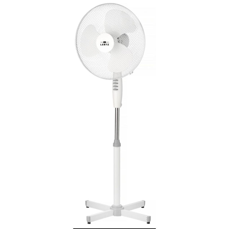 Afbeelding laden in galerijviewer, Lentz statiefventilator 40 cm wit
