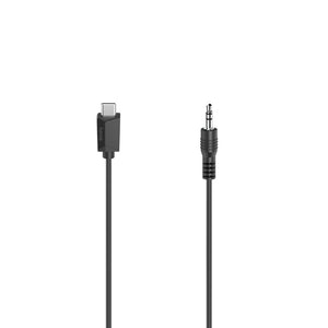 Hama audiokabel usb-c-stekker - 3,5-mm-jack-stekker stereo 0,75 m