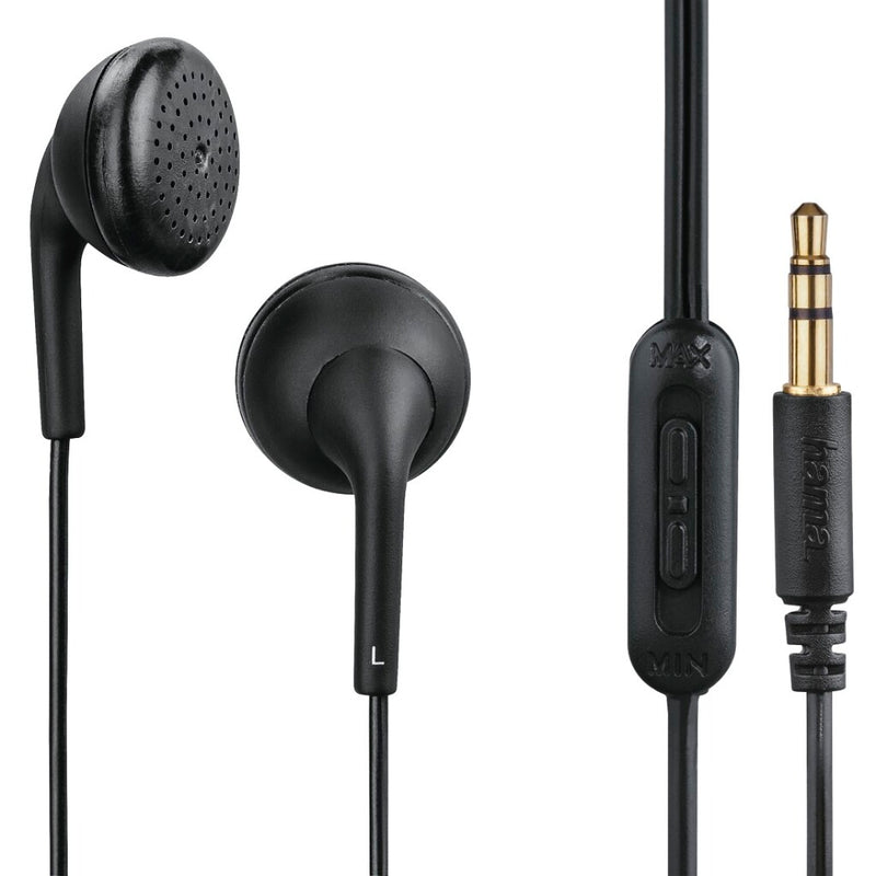 Afbeelding laden in galerijviewer, Hama oordopjes tubby earbuds volumeregelaar zwart
