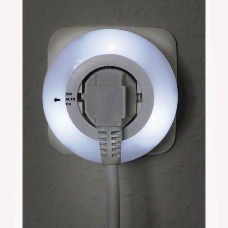 Afbeelding laden in galerijviewer, Hama led-nachtlampje circle m. geïntegr. stopcont. lichtsensor aanraakbev.
