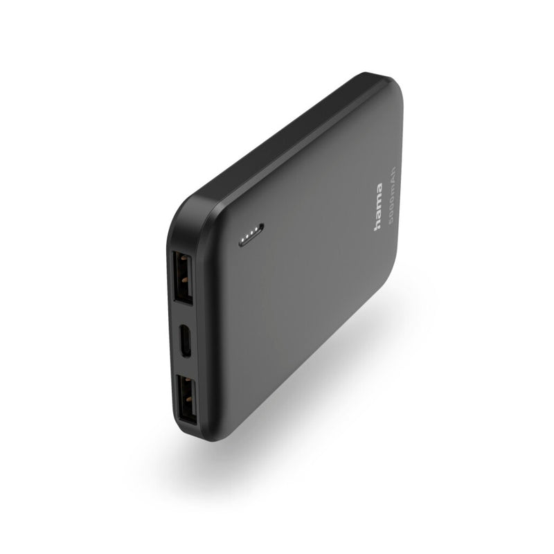 Afbeelding laden in galerijviewer, Hama power pack pocket 5 5000mah uitgangen: 2x usb-a antraciet
