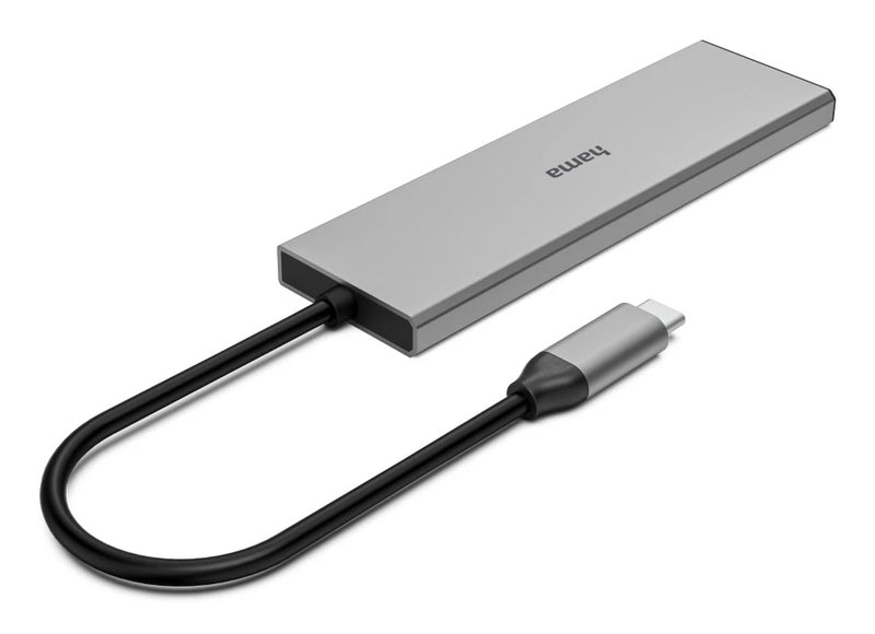 Afbeelding laden in galerijviewer, Hama usb-c-hub 4 ports 2x usb-a 2x usb-c usb 3.2 gen2 10 gbit s pd alu
