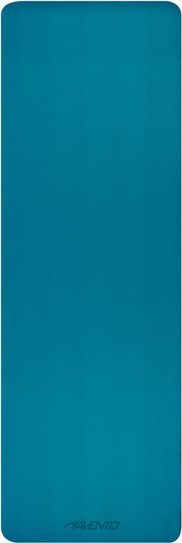 Avento fitnessmat yogamat - tpe - blauw zwart