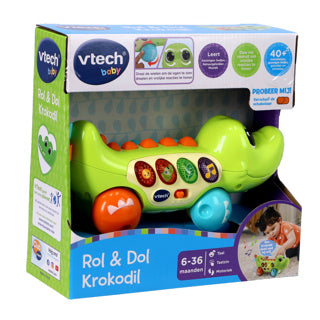 Afbeelding laden in galerijviewer, Vtech baby dierenvriendjes krokodil - educatief baby speelgoed - activiteitenroller met lichts- en geluidseffecten - cadeau - vanaf 6 maanden
