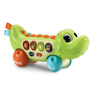 Afbeelding laden in galerijviewer, Vtech baby dierenvriendjes krokodil - educatief baby speelgoed - activiteitenroller met lichts- en geluidseffecten - cadeau - vanaf 6 maanden
