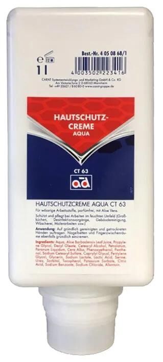 Ad huidbeschermingsmiddel aqua ct63 hand protection cream 1 l ct63