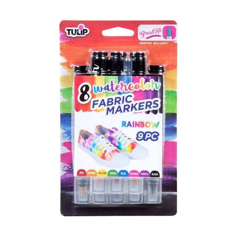 Afbeelding laden in galerijviewer, Tulip • textielstiften aquarel rainbow 8st.
