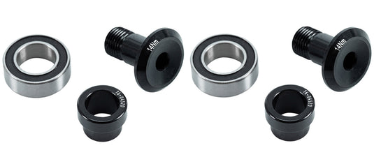 Cube trunnion rock mount bearing set stereo hybrid