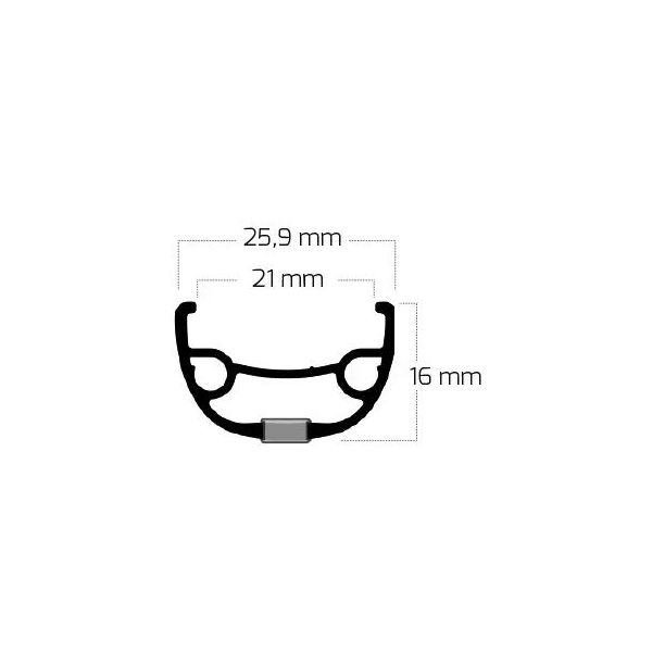 Afbeelding laden in galerijviewer, Ryde velg rival 21 disc 27.5 584 x 21c aluminium 32 gaats 14g - zwart
