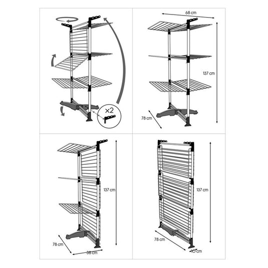 Tomado metaltex droogrek toren model 40mtr ciclone designo droogtoren